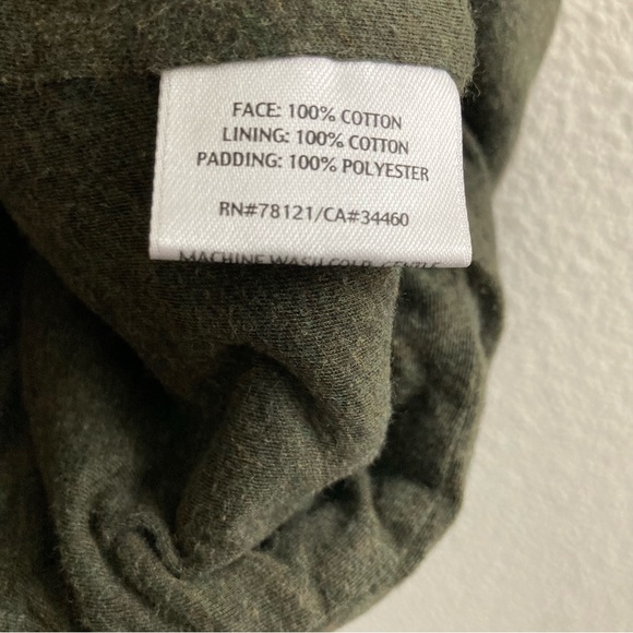 Eileen Fisher Quilted Cotton Fine Jersey Melange Green Vest Fall Winter Minimal - Picture 9 of 10